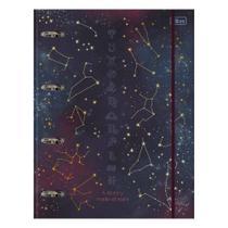 Caderno Argolado 200mm x 275mm Cartonado Universitário com Elástico Magic 80 Folhas