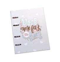 Caderno Argolado 90G Voce Me Faz Tao Bem 80 Fls