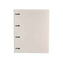 Caderno Argolado Bege Fichário Yes A4 Colegial Tons Pastel c/ 96 Folhas 5 Divisórias Universitário