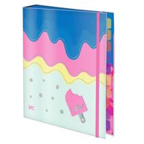 Caderno Argolado Capa Dura Colegial Coleção -HELLO - DAC