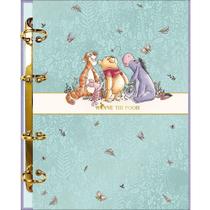 Caderno Argolado Cartonado Colegial - Pooh - Verde - 160 Folhas - Tilibra
