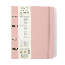 Caderno Argolado Cícero Clássica Pautado 17x24 Rosa Orquidea Caderno Argolado Cícero Clássica Pautado 17x24 Rosa Orquidea