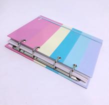 Caderno Argolado Colegial da linha Light Colors