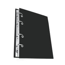 Caderno Argolado Colegial ( Médio) - Preto 100 folhas 75g