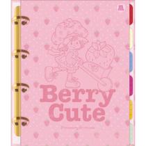 Caderno Argolado Colegial Moranguinho 160 Folhas Decoradas - Animativa