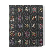 Caderno argolado criativo 17x24 100 folhas Jardim Preto - Cicero Caderno argolado criativo 17x24 100 folhas Jardim Preto - Cicero