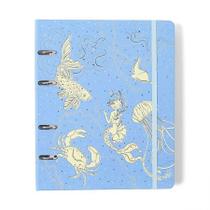 Caderno argolado criativo 17x24 100 folhas Origens Áqua Azul - Cicero Caderno argolado criativo 17x24 100 folhas Origens Áqua Azul - Cicero