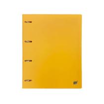 Caderno Argolado Fichário Amarelo Mostardal Com Bloco A4 YES Material Escolar Universitário Colegial Caderno Argolado Fichário Amarelo Mostardal Com Bloco A4 YES Material Escolar Universitário Colegial
