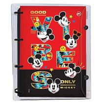 Caderno Argolado Fichário Cristal Mickey Mouse - DAC