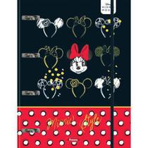 Caderno Argolado Fichário Escolar Minnie Vintage 80 Folhas