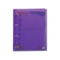Caderno Argolado Fichário Lilás Cristal Com Bloco 96 Folhas A4 YES Material Escolar Universitário Colegial Caderno Argolado Fichário Lilás Cristal Com Bloco 96 Folhas A4 YES Material Escolar Universitário Colegial