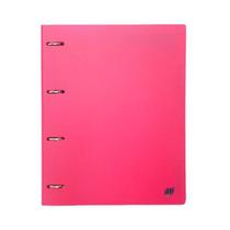 Caderno Argolado Fichário Rosa Pink Pastel Com Bloco A4 YES Material Escolar Universitário Colegial
