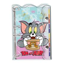 Caderno Argolado Fichário Tom e Jerry