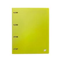 Caderno Argolado Fichário Verde Com Bloco 96 Folhas A4 YES Material Escolar Universitário Colegial