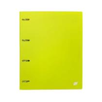 Caderno Argolado Fichário Verde Limão Pastel Com Bloco A4 YES Material Escolar Universitário Colegial Caderno Argolado Fichário Verde Limão Pastel Com Bloco A4 YES Material Escolar Universitário Colegial