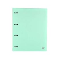 Caderno Argolado Fichário Verde Tom Pastel YES A4 Colegial Universitário Bloco 96 Folhas 5 Divisórias Caderno Argolado Fichário Verde Tom Pastel YES A4 Colegial Universitário Bloco 96 Folhas 5 Divisórias