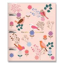Caderno Argolado G 3 Aros 12 Divisórias Folhas Desenhadas