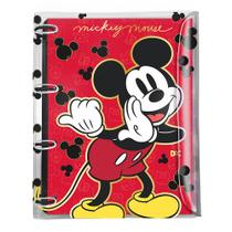 Caderno Argolado Mickey Fichario Botão Cristal Dac Caderno Argolado Mickey Fichario Botão Cristal Dac