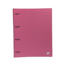 Caderno Argolado Rosa Chiclete Fichário Yes A4 Colegial com 96 Folhas 5 Divisórias Universitário