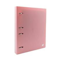 Caderno Argolado Rosa Fichário Yes B5 Colegial Tons Pasteis com 96 Folhas 5 Divisórias Universitário