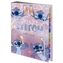 Caderno Argolado Stitch Universitário A4 48 Folhas Elástico 10 Divisórias Escolar Volta as Aulas Caderno Argolado Stitch Universitário A4 48 Folhas Elástico 10 Divisórias Escolar Volta as Aulas
