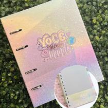 Caderno argolado tipo fichário - miolo 90 grs branco - merci papeplaria fina Caderno argolado tipo fichário - miolo 90 grs branco - merci papeplaria fina