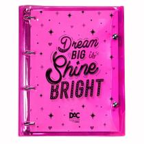Caderno Argolado Univ DAC Bubble Rosa