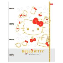 Caderno Argolado Universitário 80 Fls. Jandaia - Hello Kitty 50 Anos