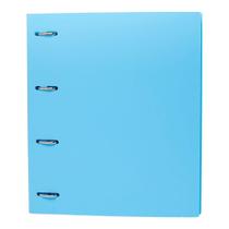 Caderno Argolado Universitário 96fls Polibras - Azul Pastel
