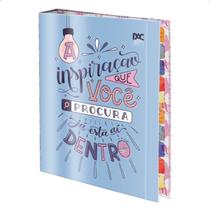 Caderno Argolado Universitário Com Elástico Lettering Dac