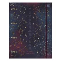 Caderno Argolado Universitário Magic 80 Folhas Capa Dura Elástico + Bolsa Plástica