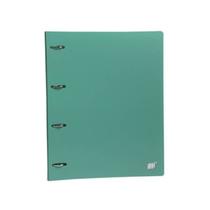 Caderno Argolado Verde Jade Fichário Yes A4 Colegial com 96 Folhas 5 Divisórias Universitário Tom Pastel