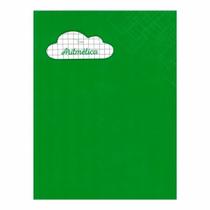 Caderno Aritmética Capa Dura 7x7 mm Brochurão Brochura 190x248 mm 40fls Verde Credeal