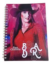 Caderno Artista Ana Castela Wire-o Capa Dura Universitário De Fã 1Mt