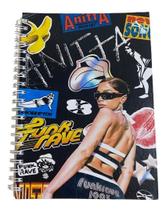 Caderno Artista Anitta Wire-o Capa Dura Universitário De Fã 1Mt