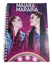 Caderno Artista Maiara e Maraisa Wire-o Capa Dura Universitário De Fã 1Mt