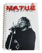 Caderno Artista Matuê Wire-o Capa Dura Universitário De Fã 1Mt
