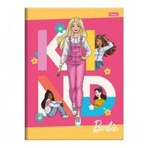 Caderno Barbie brochura pequeno Capa Dura 48F Escolar Menina