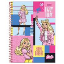 Caderno Barbie Capa Dura Espiral 1 Matéria 80 Folhas Escolar