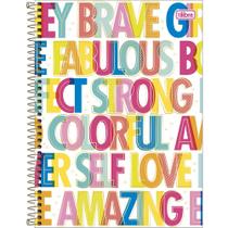 Caderno Be Nice - Words - 160 Folhas - Tilibra