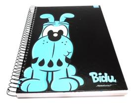 Caderno Bidu Preto Espiral Grande 10 Matérias 200 Folhas - São Domingos Caderno Bidu Preto Espiral Grande 10 Matérias 200 Folhas - São Domingos