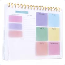 Caderno Bloco Agenda Planner Semanal 50 Folhas Organização