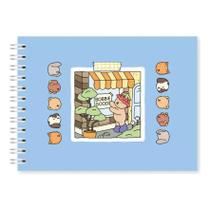 Caderno Bobbie Goods 50 Folhas Azul-celeste ou Rosa Caderno Bobbie Goods 50 Folhas Azul-celeste ou Rosa