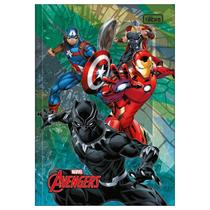 Caderno brochura 1/4 80 folhas Avengers Tilibra