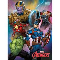 Caderno Brochura 1/4 Avengers Power - 80 Folhas - Tilibra