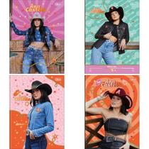 Caderno Brochura 1/4 Capa Dura Ana Castela 80Fls