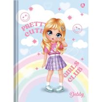 Caderno Brochura 1/4 Capa Dura DEBBY 48F