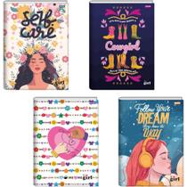 Caderno Brochura 1/4 Capa Dura IT GIRL 96FLS.