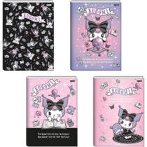 Caderno Brochura 1/4 Capa Dura Kuromi 80FLS. PCT.C/05