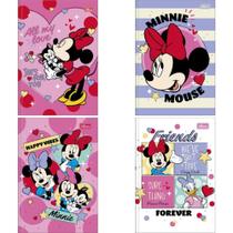 Caderno Brochura 1/4 Capa Dura Minnie TOP 48 Folhas Pacote com 5 Unidades Caderno Brochura 1/4 Capa Dura Minnie TOP 48 Folhas Pacote com 5 Unidades